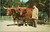 Old Sturbridge Village - farmer in striped jacket with Ox and cart