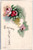 Birthday Greetings - art flowers 1910 G.M. Lambin