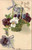 A Joyful Birthday - embossed basket of violets and daisy - International Art Series 212