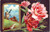Love - Flowers pink red carnations with windmill scene