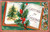 Greetings for Christmas - book with holly embossed    (31-19-695)