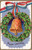 postcard patriotic christmas bell