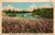 Postcard NY Thompson Kiamesha Lake Hotel Gebber River Scene flowers