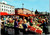 Postcard Finland Helsinki Marketplace scene farmers market