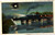 Postcard OH Warren Erie Railroad Bridge at night