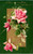 Merry Christmas and Bright New Year Roses on gold and green Winsch-like