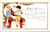 Santa with boy in yellow white girl in blue