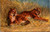 Two tigers in Grass signed M. Mueller