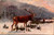 Deer in Snow signed M. Mueller