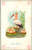 Best Wishes - Baby on lily pad and stork