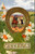 Greetings - cowboy and cowgirl on hoseback framed by horseshoe and daisies