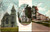 Multiview postcard of Methodist Congregational and St Patrick Churches Clayville NY