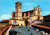 Vintage postcard showing the Basilica di San Francesco in Assisi Italy