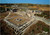 Panoramic postcard of Perge archaeological ruins near Antalya Turkey