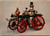 Chrome postcard 1873 steam fire engine model Manchester New Hampshire Smithsonian red wheels brass boiler