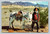 vintage death valley prospector and burro desert miner postcard
