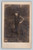 rppc young man rural farm worker hat vest outdoor real photo postcard