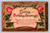 embossed birthday postcard wood frame roses antique design