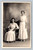 rppc mother and daughter edwardian white dresses studio portrait postcard