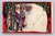 Santa Claus blue robe doorway children vintage Christmas postcard