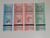 1985 Trans Canada Matchcover Club Convention Matchbook Covers Set of 4
