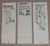 Vintage Andersen restaurant matchbooks with map backs and characters