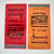 red and orange vintage matchbook covers for Marconi's pizzeria