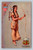 Illustrated postcard of Native American maiden holding bow and arrow representing Minnesota state series