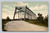 Hocking River Bridge Logan Ohio antique postcard truss bridge rural scene