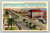 Upper and Lower Broadway Corpus Christi Texas linen postcard vintage city view