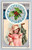 1906 new year postcard boy ice skating clover horseshoe germany