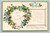 antique embossed valentine postcard floral heart wreath design