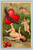 antique valentine postcard multiple cupids heart remember me chicago 1918