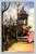 Miniature temple in the park of the Buttes-Chaumont Paris postcard