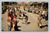 Gallup Inter-Tribal Ceremonial parade with Apache Crown Dancers postcard by Petley Studios