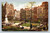 Leicester Square London historic square with trees and greenery postcard