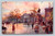Hyde Park Corner with triple gateway and Apsley House London postcard
