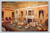 The Drawing Room of the Queen's Dolls' House with silver chairs and royal portraits