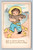 Greeting message with love and best wishes postcard