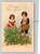 Happy New Year Greeting Postcard with One Cent U.S. Postage