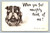 Dog-Gone-Cat Series postcard with playful message by F. A. Moss
