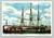 U.S.S. Constitution and Bunker Hill Monument Boston Massachusetts postcard