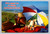 Pig-themed humorous postcard with bacon text from Florida