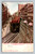 Wabash Avenue and Elevated Railroad looking north from Van Buren Street Chicago postcard