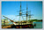 U.S.F. Constellation and National Aquarium in Baltimore Maryland postcard