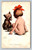 Two Little Bears vintage postcard by The Rotograph Co. postmarked 1907