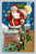 Christmas themed postcard with Santa Claus illustration