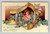 Happy New Year greeting postcard at Geritial Square Oswego NY