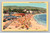Dancing on the beach at Laguna Beach California postcard
