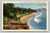 The beach at Montecito Santa Barbara California vintage postcard